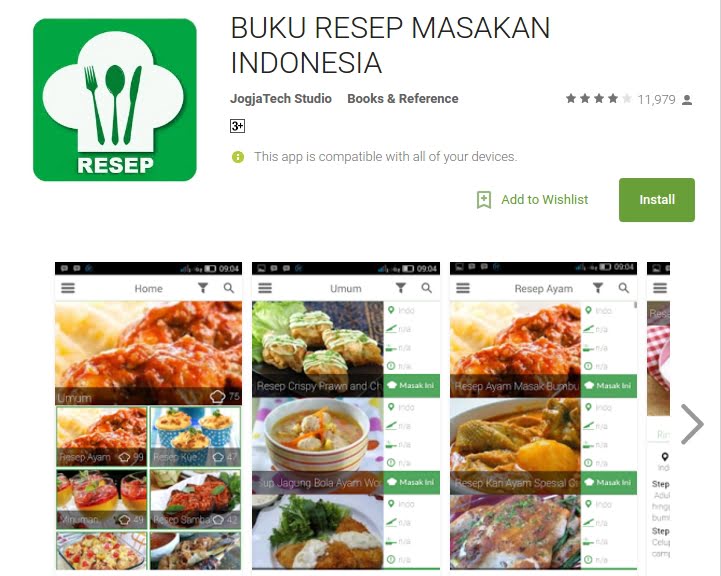 Aplikasi Android Resep Masakan Yang Bisa Anda Coba di 