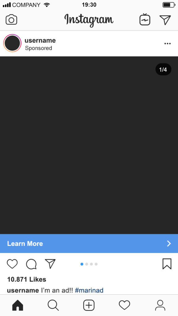 instagram ads mockup